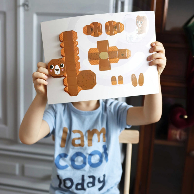 WOOPIE ART&FUN Origami set - Knutsel 3D dieren - 10 Dieren