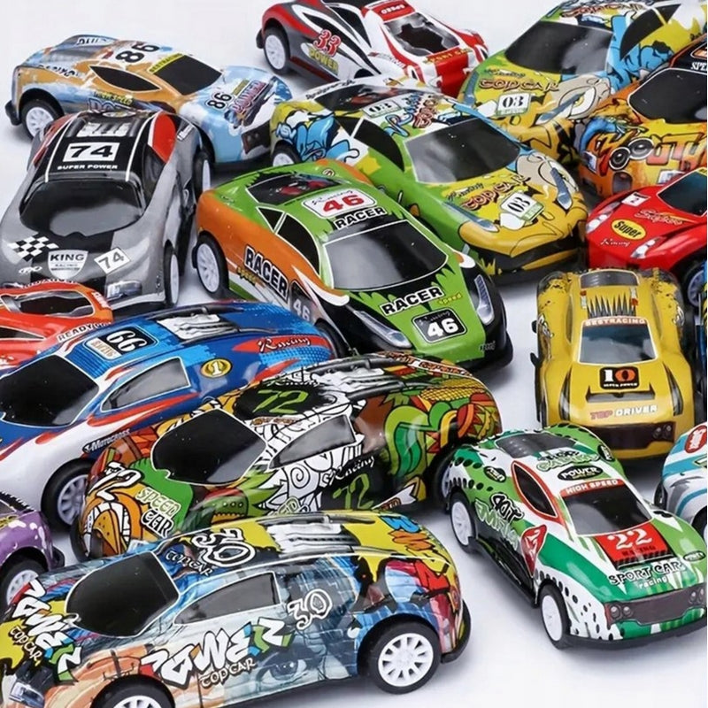 WOOPIE Speelgoed Raceauto's 30 stuks inclusief Speelmat en doos