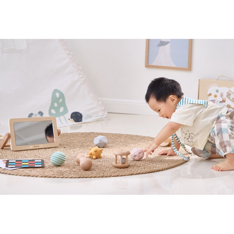 VIGA Educatieve Baby Speelgoedbox van geboorte tot 6 maanden
