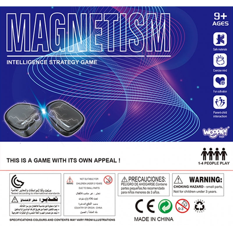 WOOPIE Magnetische schaakspel met Stenen 27 stuks - Touwspel