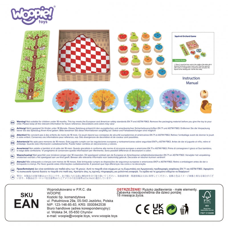 WOOPIE GREEN Houten Eekhoorn Bordspel - FSC gercertificeerd
