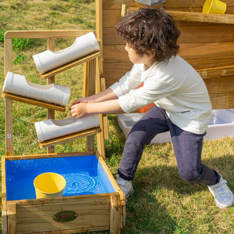 CLASSIC WORLD EDU Houten Speeltuin Water Speelgoed - Gootjes