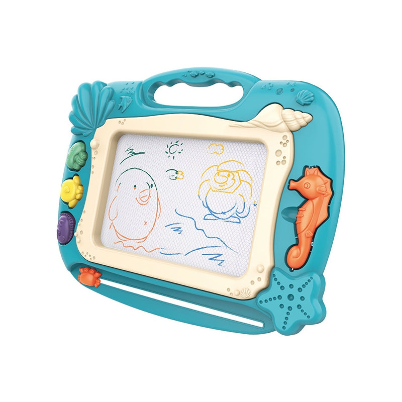 WOOPIE Magnetisch Tekenbord Oceaanthema met Stempels, Groen