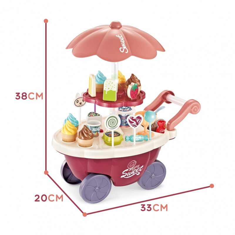 WOOPIE Speelgoed Winkel Food Truck Snoepkraam inclusief 36 accessoires