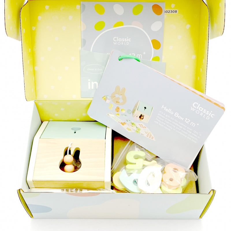 CLASSIC WORLD Pastel Baby Set Box - Eerste Speelgoed voor Leren van 12 tot 18 maanden