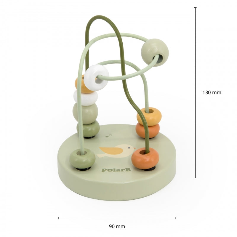 VIGA PolarB Houten Handzame Labyrint Rijgloop Motorische Speelgoed 1 stuk