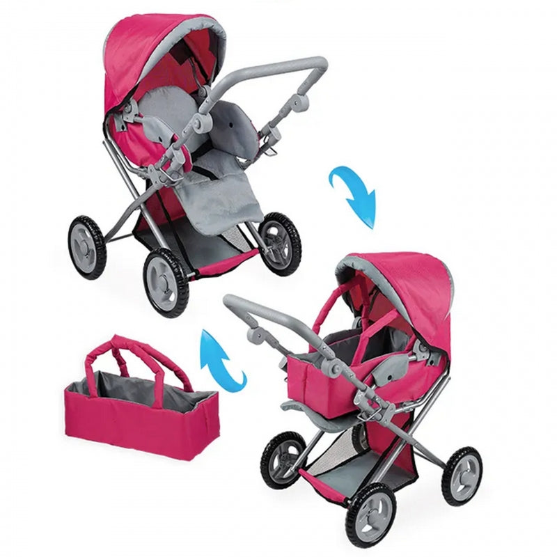 WOOPIE Poppenwagen 4-in-1 Draagzak Verstelbaar