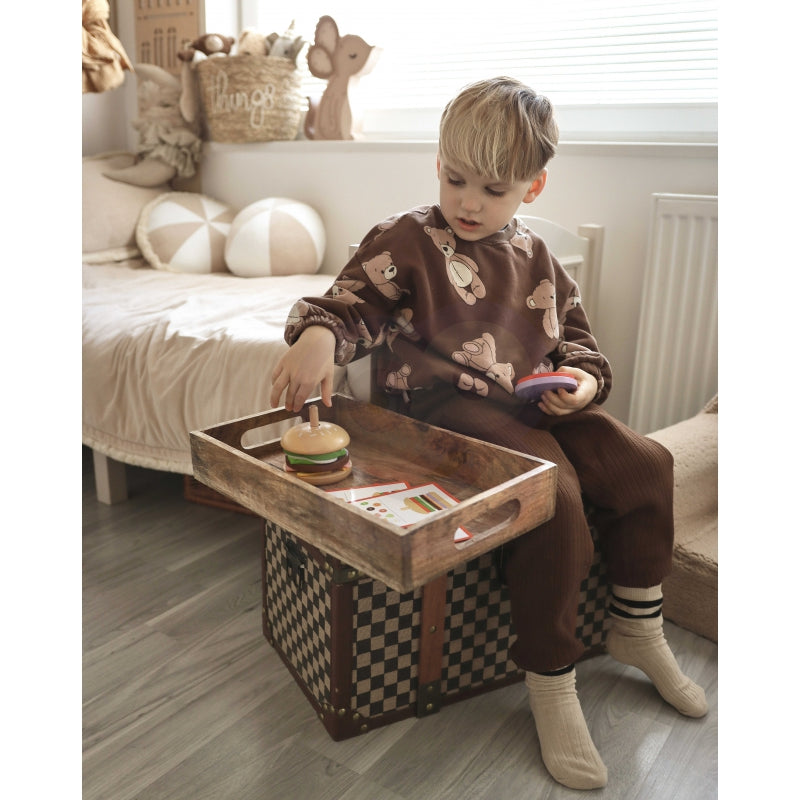WOOPIE Houten Burger Restaurant Puzzel voor Kinderen 15 stuks