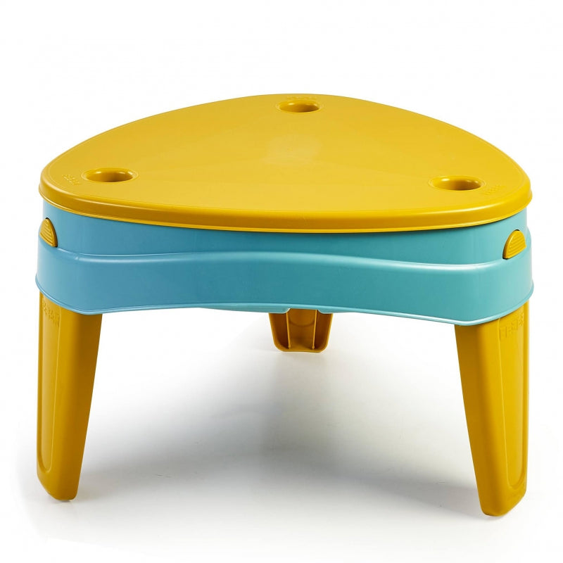 FEBER CASUAL Zand- en Watertafel met Deksel - 4in1 Zandbak - Bureau - Picknicktafel Set