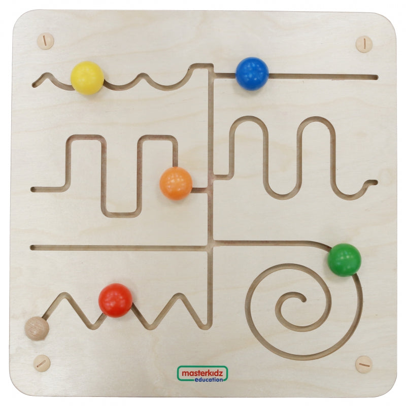 MASTERKIDZ Educatief houten Doolhof Bord voor aan de muur - Montessori speelgoed