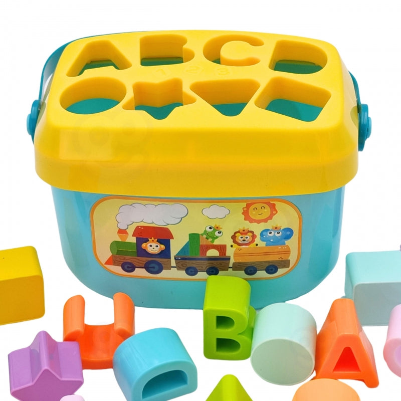 WOOPIE BABY 2-in-1 sorteerkoffer + leren van alfabet en vormen voor Baby's