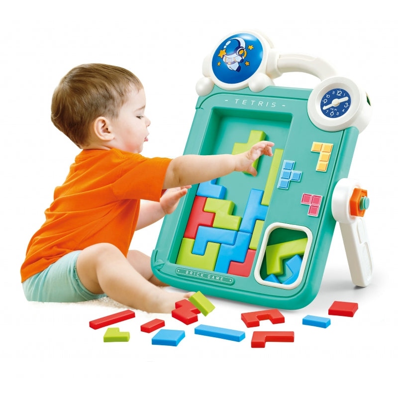 WOOPIE 2-in-1 Tetris Tekenbord - Speel en Schrijf bord - Oranje