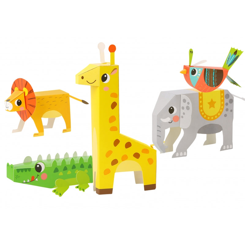 WOOPIE ART&FUN Origami set - Knutsel 3D dieren - 10 Dieren