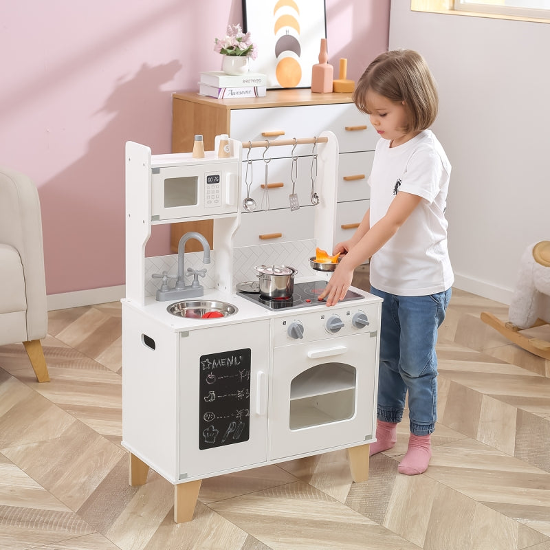 VIGA Houten Speelgoedkeuken + Accessoires en Geluid