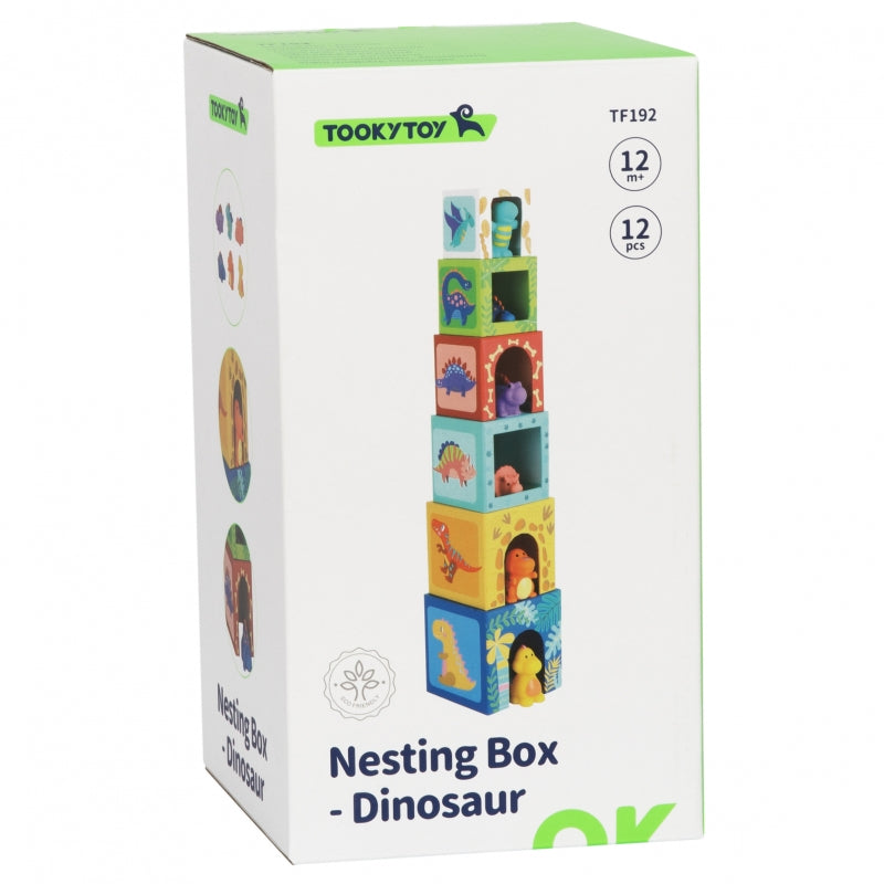 TOOKY TOY Houten Bouwblokken Educatieve Puzzel + 6 Speelfiguren