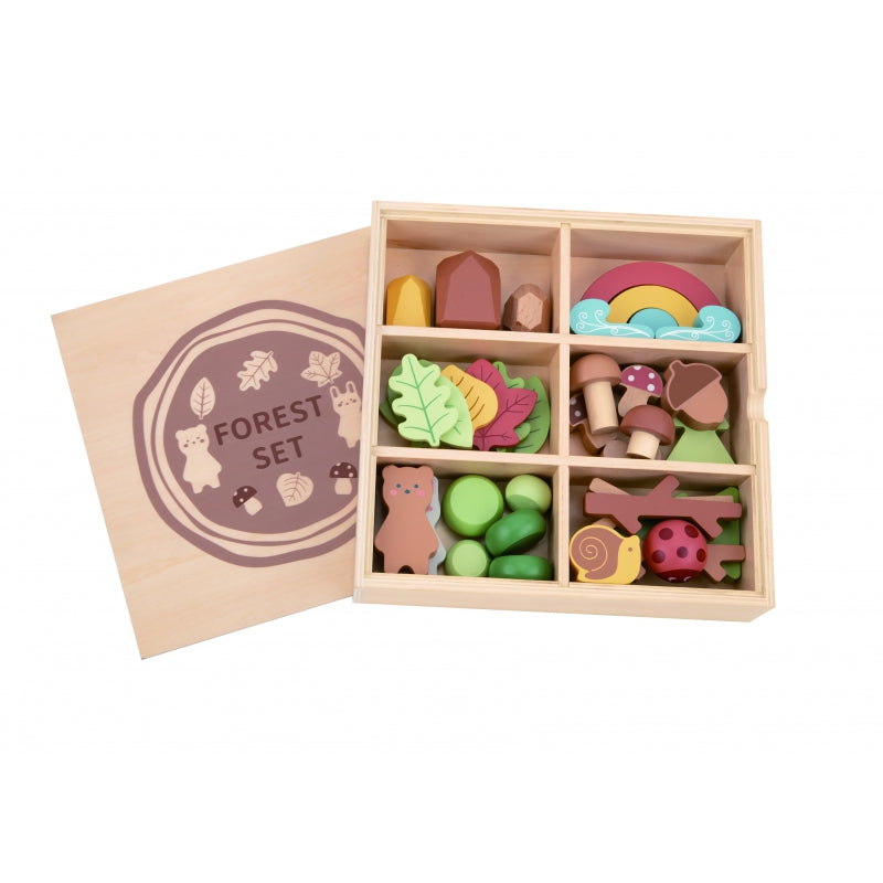 TOOKY TOY Natuur set Stapelblokken puzzel