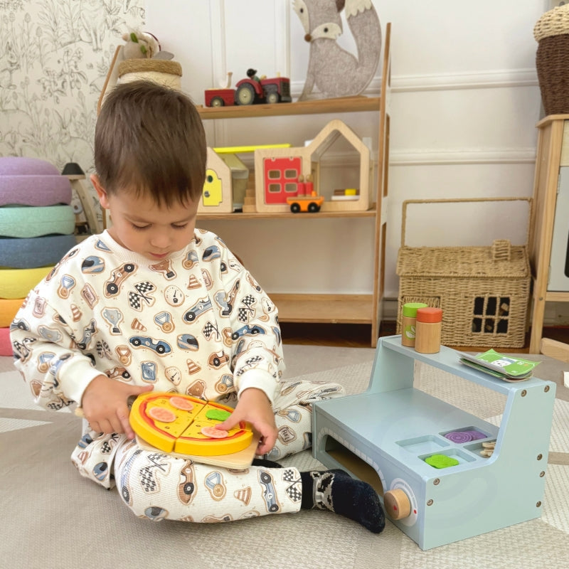 TOOKY TOY Speelgoed Pizzeria Houten Pizzaoven Accessoires