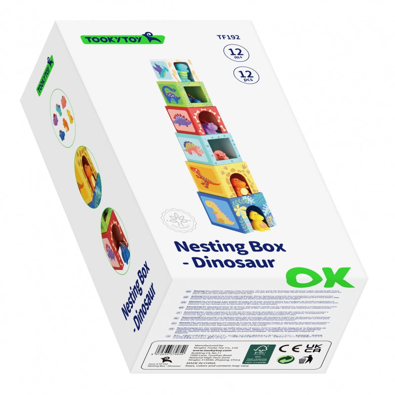 TOOKY TOY Houten Bouwblokken Educatieve Puzzel + 6 Speelfiguren