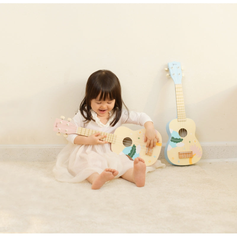 CLASSIC WORLD Houten Gitaar voor Kinderen - Roze