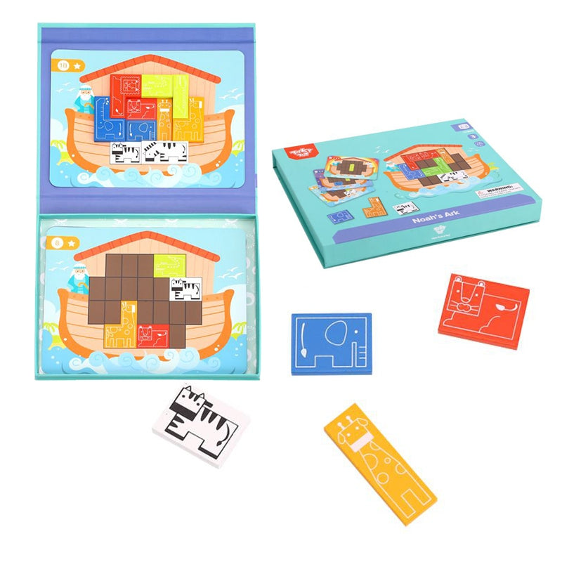 TOOKY TOY Magnetische Tetris Ark van Noach puzzel 26 stuks