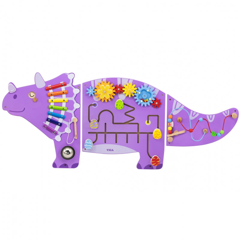 VIGA Dinosaurus Houten Sensorisch Speelbord