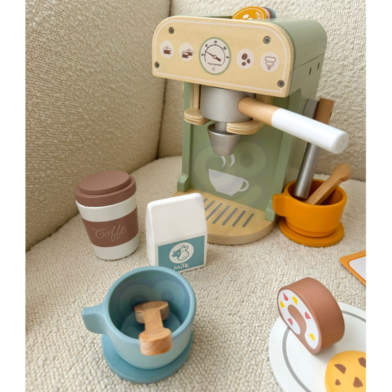 WOOPIE GREEN Houten Koffiezetapparaat Barista 25 stuks - koffiebar