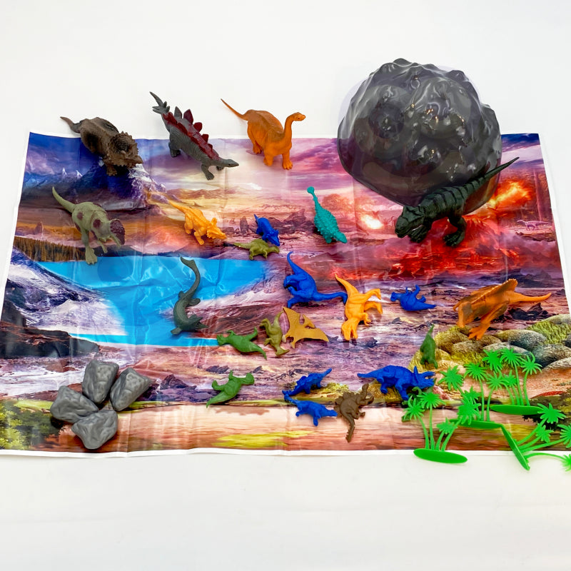 WOOPIE Dinosaurussen Figuren set 34 stuks - Dino speelgoed