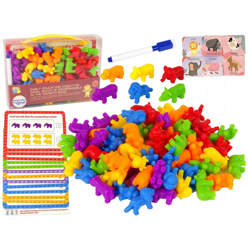 WOOPIE Educatie Sorteer spel dieren 83 stuks - Montessori speelgoed