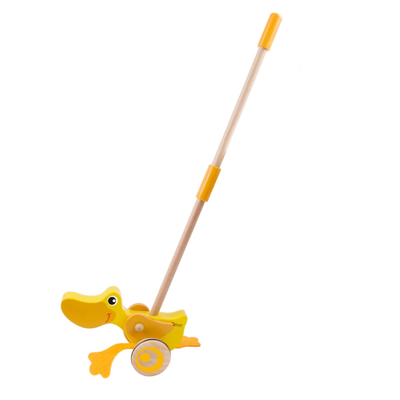 CLASSIC WORLD Houten Duwspeelgoed Eendje voor Kinderen