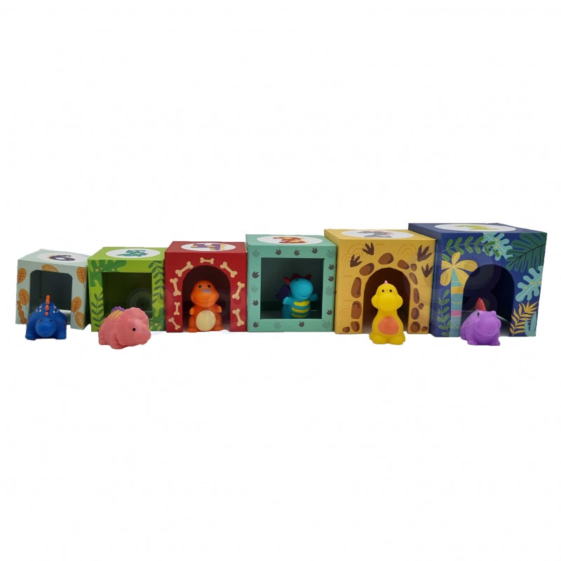 TOOKY TOY Houten Bouwblokken Educatieve Puzzel + 6 Speelfiguren