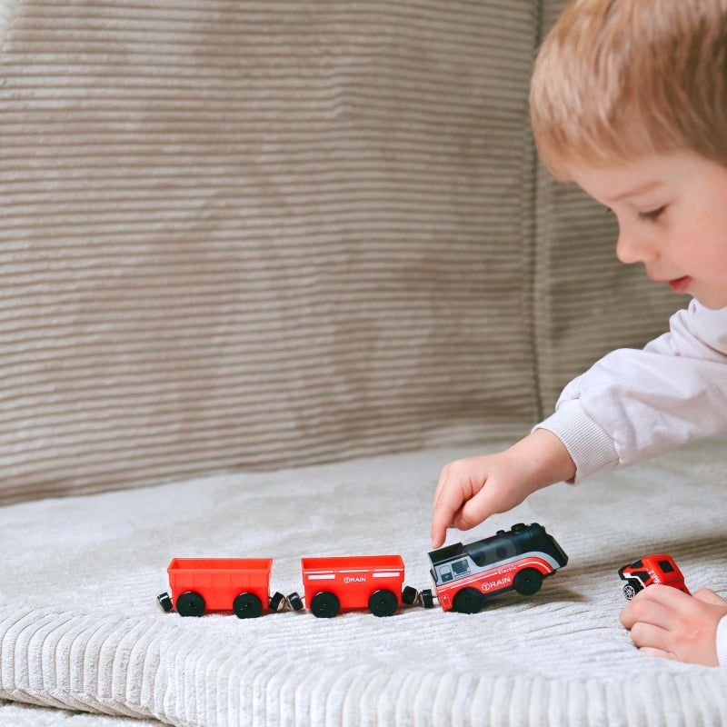 WOOPIE Elektrische Trein met Wagons op Magneet comptabel met diverse treinbanen