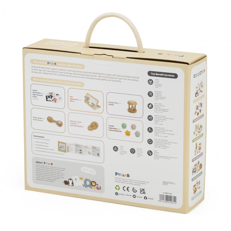 VIGA Educatieve Baby Speelgoedbox van geboorte tot 6 maanden