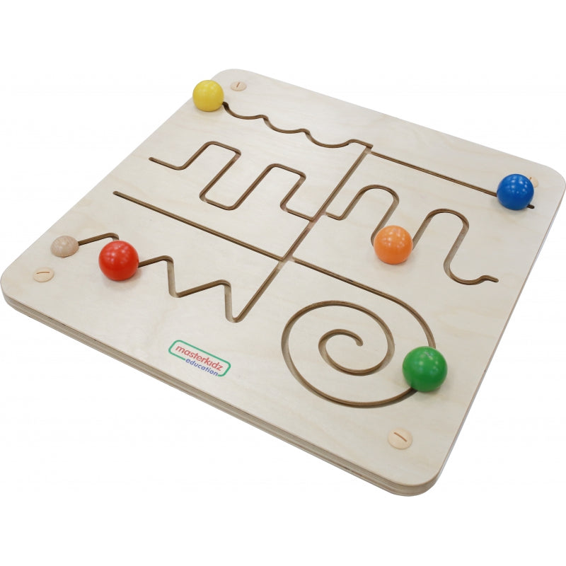 MASTERKIDZ Educatief houten Doolhof Bord voor aan de muur - Montessori speelgoed