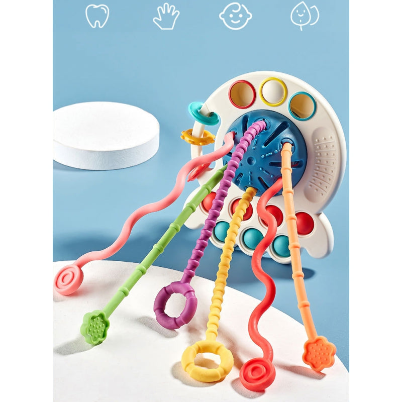WOOPIE BABY Bijtring en Sensorisch Speelgoed - Multifunctionele Bijtring 0+ - Montessori speelgoed