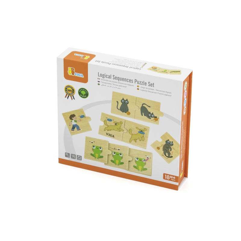 VIGA Houten Dieren Memorie spel