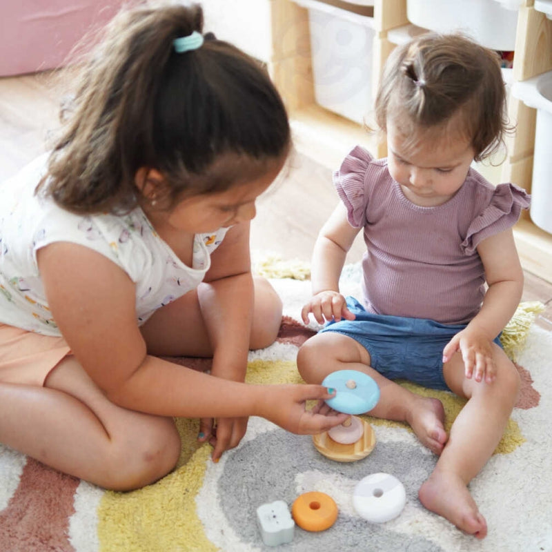 VIGA PolarB Houten Educatieve Piramide toren IJsbeer voor Baby's