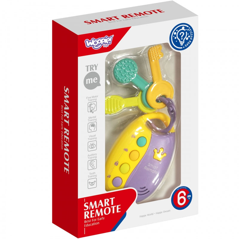 WOOPIE BABY Interactieve Autosleutels met Afstandsbediening – 2-in-1 Bijtspeeltje
