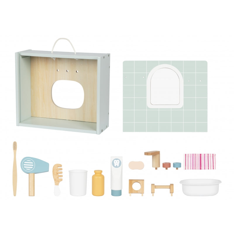 TOOKY TOY Houten speelgoed Toilet Badkamer met Accessoires