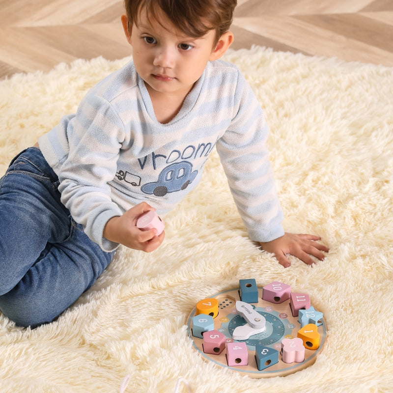 VIGA PolarB Klok Rijgspel Montessori