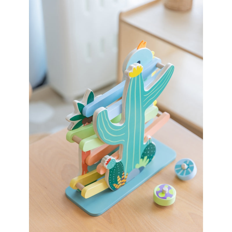 CLASSIC WORLD Kleurrijke Dinosaurusspeelbaan met Glijbaan 5-delig