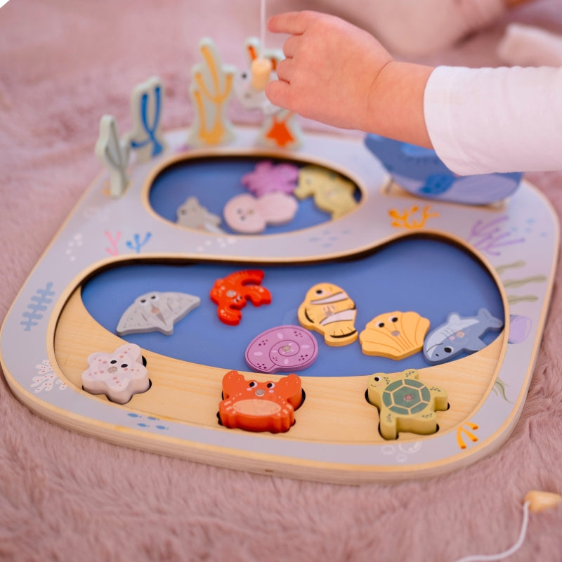 TOOKY TOY Vang de Vis Behendigheidsspel Montessori Puzzel