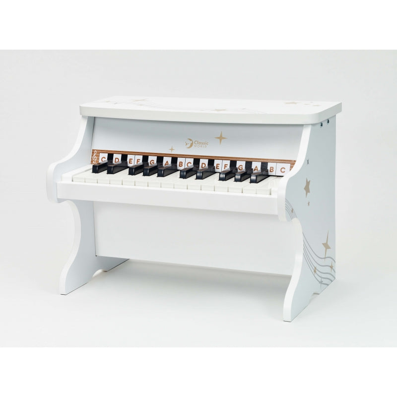 CLASSIC WORLD Houten Piano voor Kinderen + Leerboek