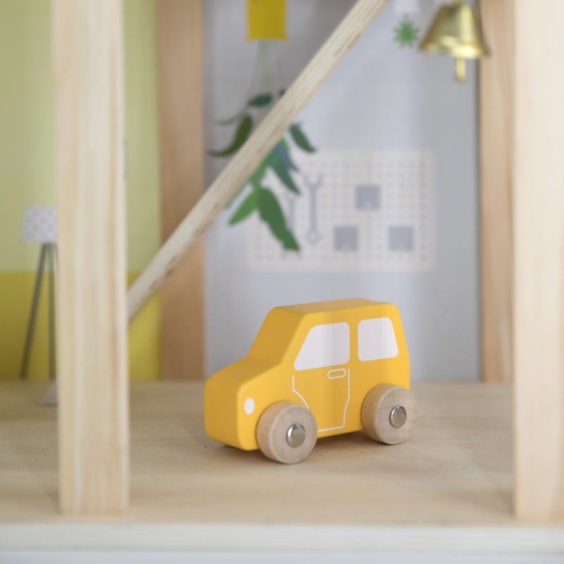 VIGA Houten Poppenhuisset met Poppen en Accessoires