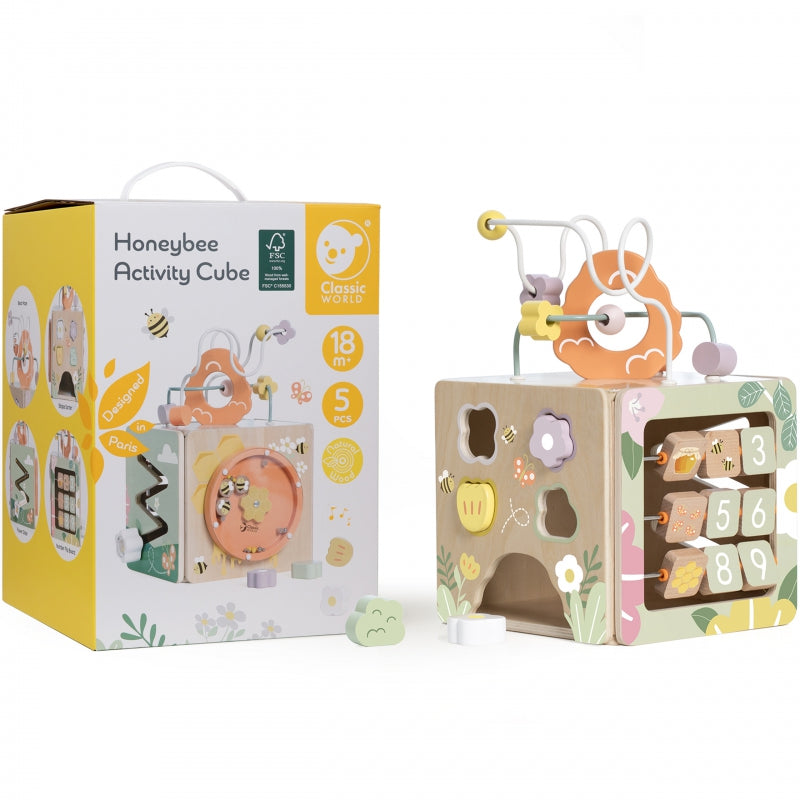 CLASSIC WORLD Houten sensorische educatieve activiteitendoos