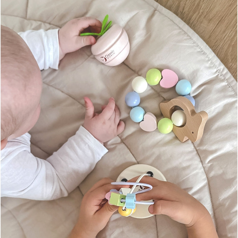 CLASSIC WORLD Pastel Speelset voor Baby's Box- Eerste Speelgoed vanaf de Geboorte