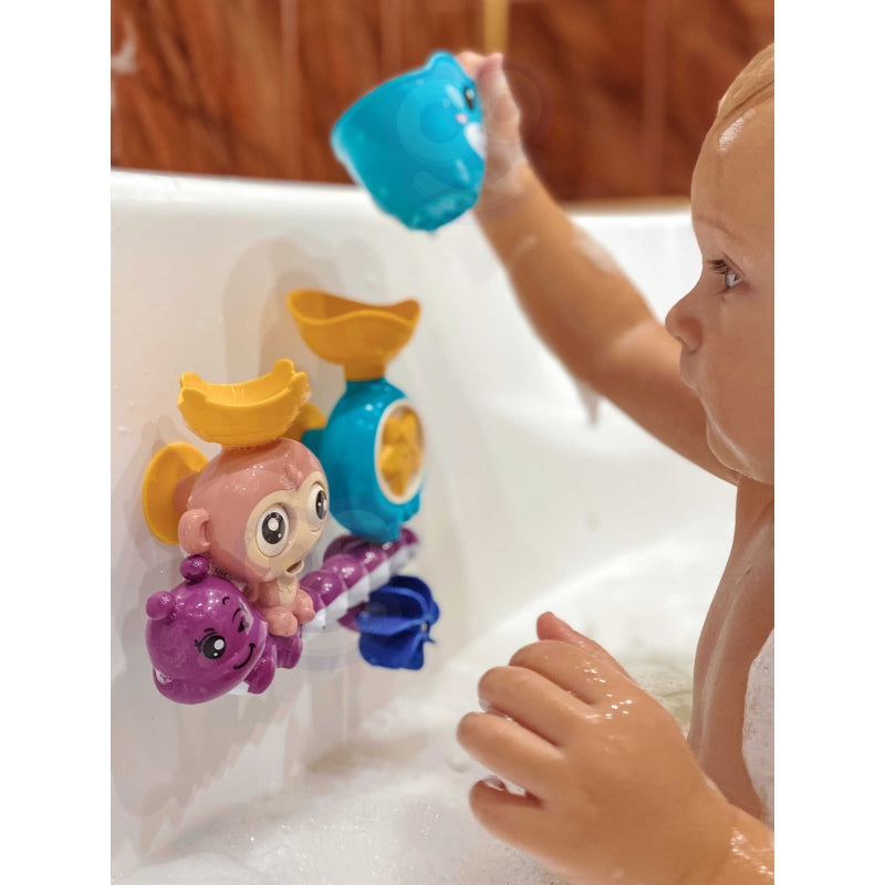 WOOPIE Badspeelgoed Aapje + Beker voor Baby's