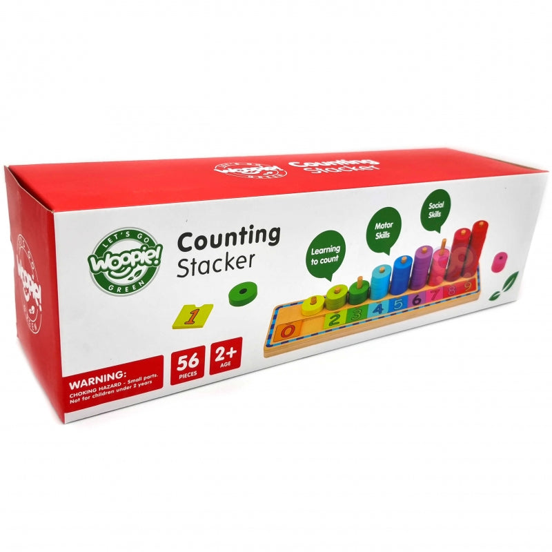 WOOPIE GREEN Tel- en Kleurenpuzzel Montessori – 56 stuks