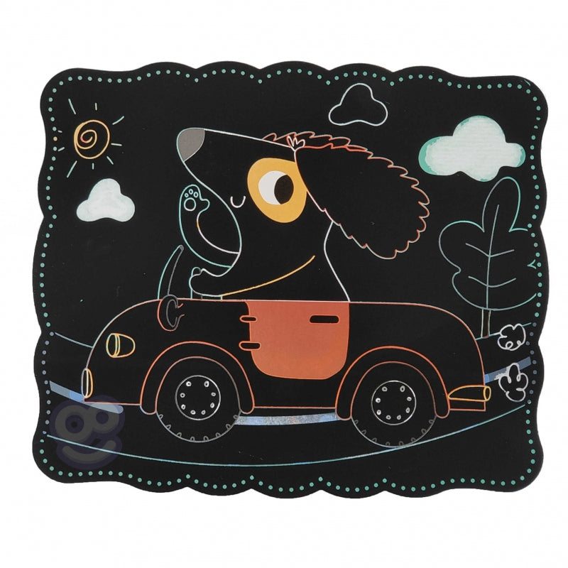 WOOPIE ART&FUN Krasschilderijen voor Kinderen 7 stuks