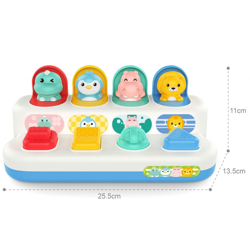 WOOPIE BABY Springende Diertjes POP-UP - Educatief Speelgoed