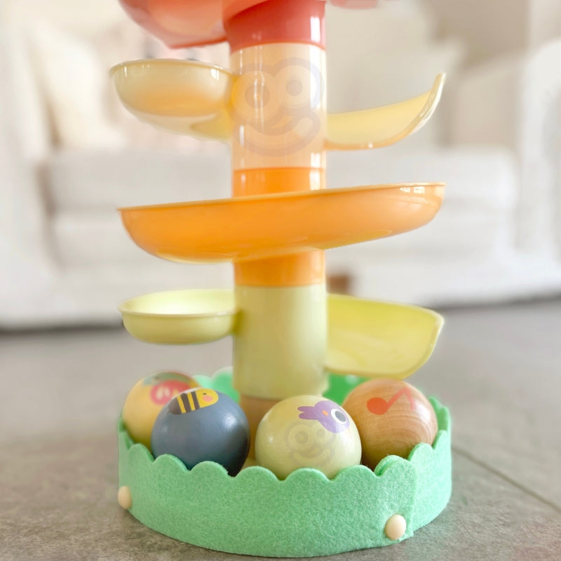 WOOPIE Houten ballen toren Sensorisch Educatief 6 stuks